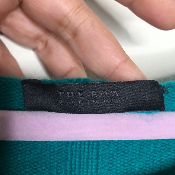 THE ROW $1525 Boat Neck Sweater Made In USA Size S - Picture 5 of 8